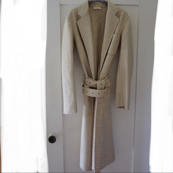 CÉLINE Phoebe Philo Cashmere Belted Coat Sz 36 - Picture 12 of 16